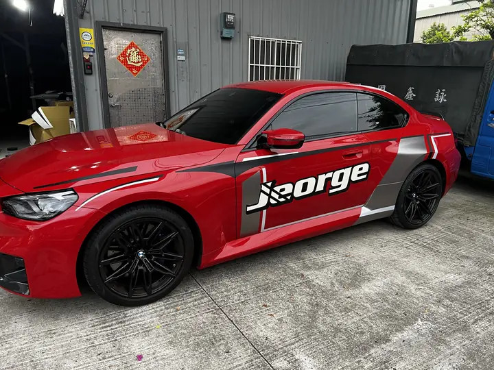 BMW M2・客製字樣彩貼